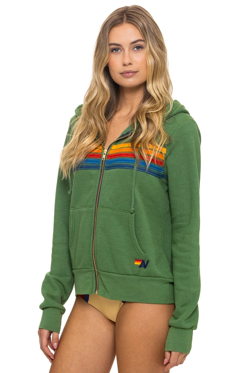 Retro 5 STRIPE HOODIE - PALM
