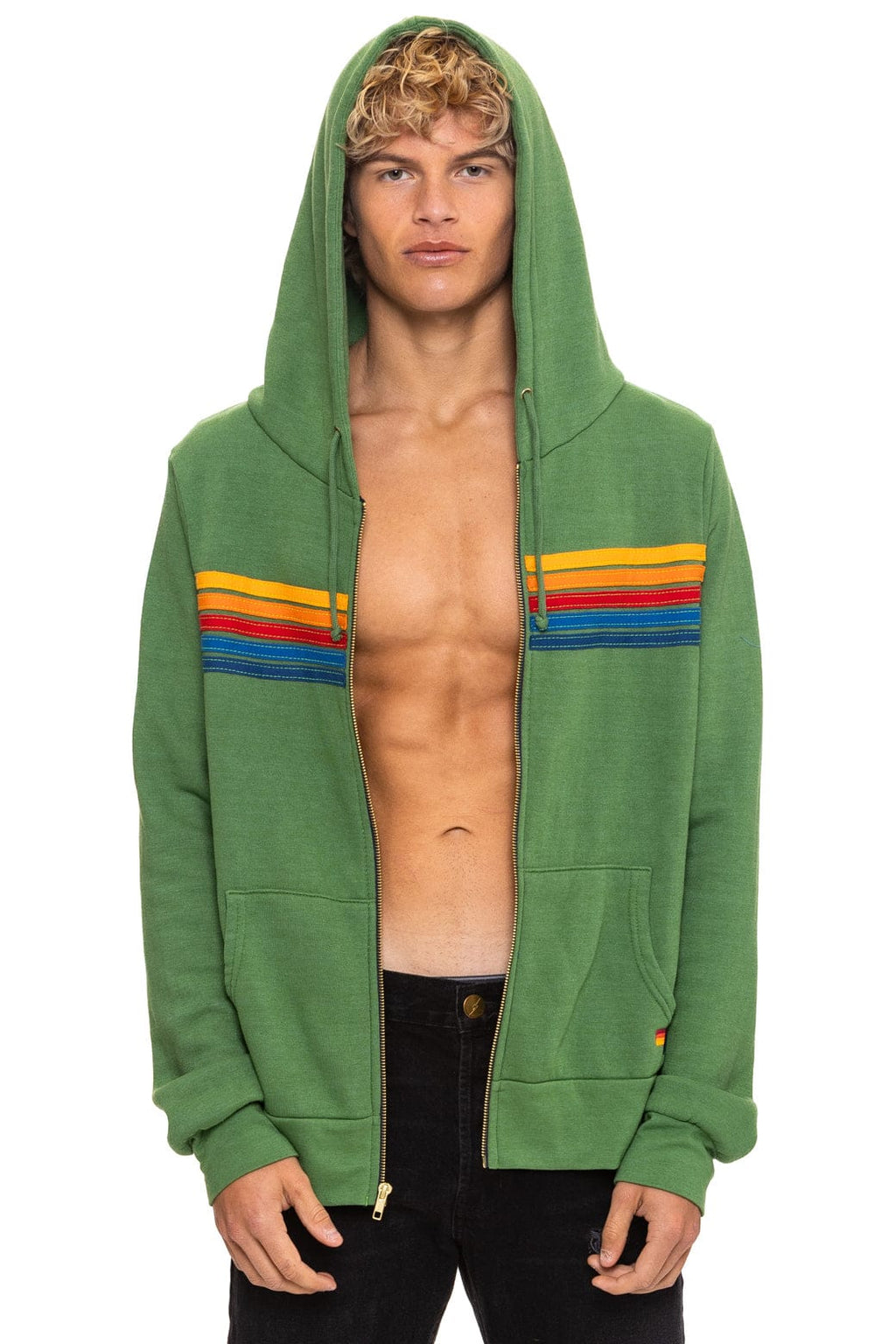 Retro 5 STRIPE HOODIE - PALM
