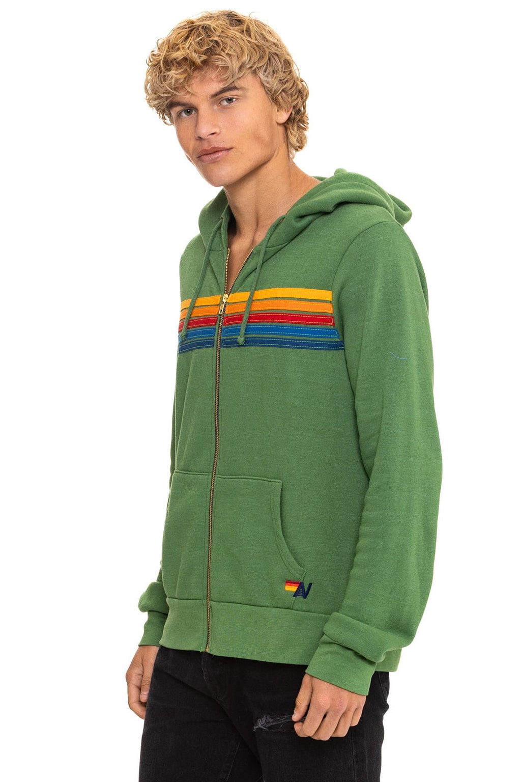 Retro 5 STRIPE HOODIE - PALM