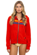 Retro 5 STRIPE HOODIE - RED