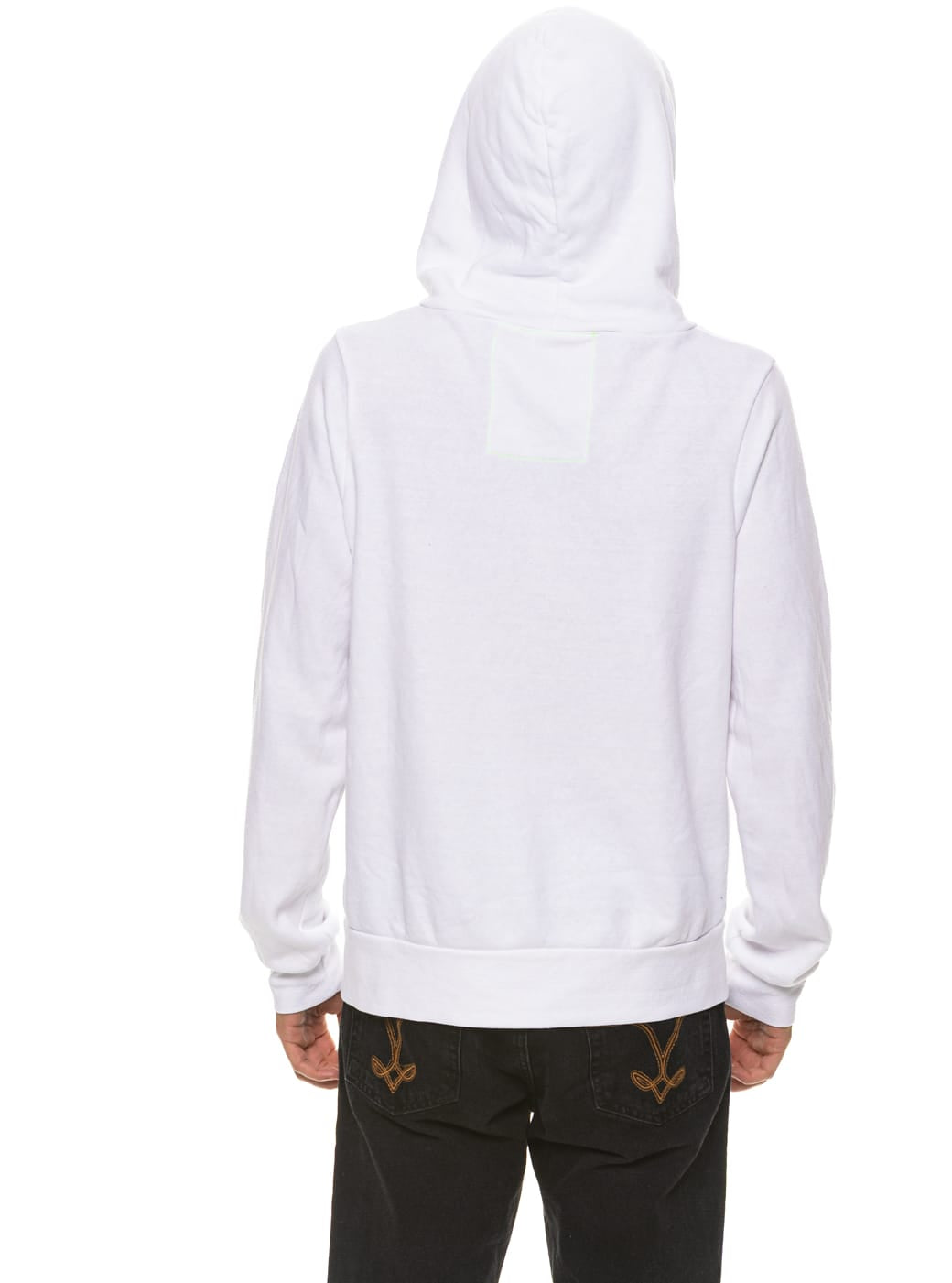 Retro 5 STRIPE HOODIE - WHITE
