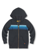 Retro KIDS 5 STRIPE HOODIE - CHARCOAL BLUE