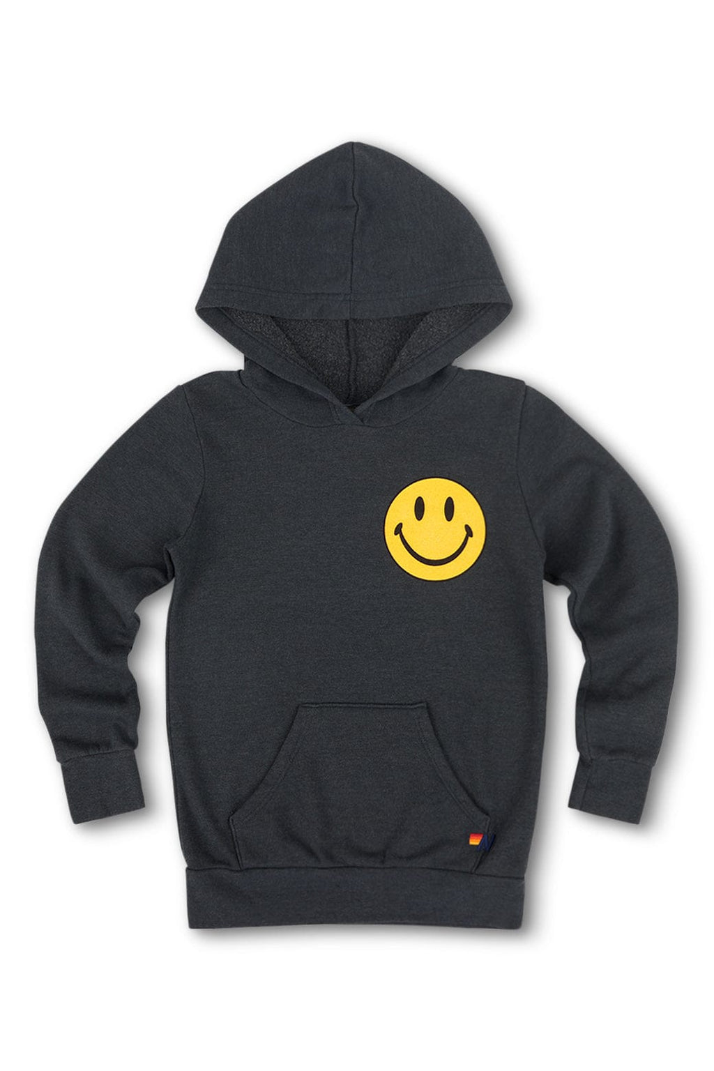 Retro KIDS SMILEY 2 PULLOVER HOODIE - CHARCOAL