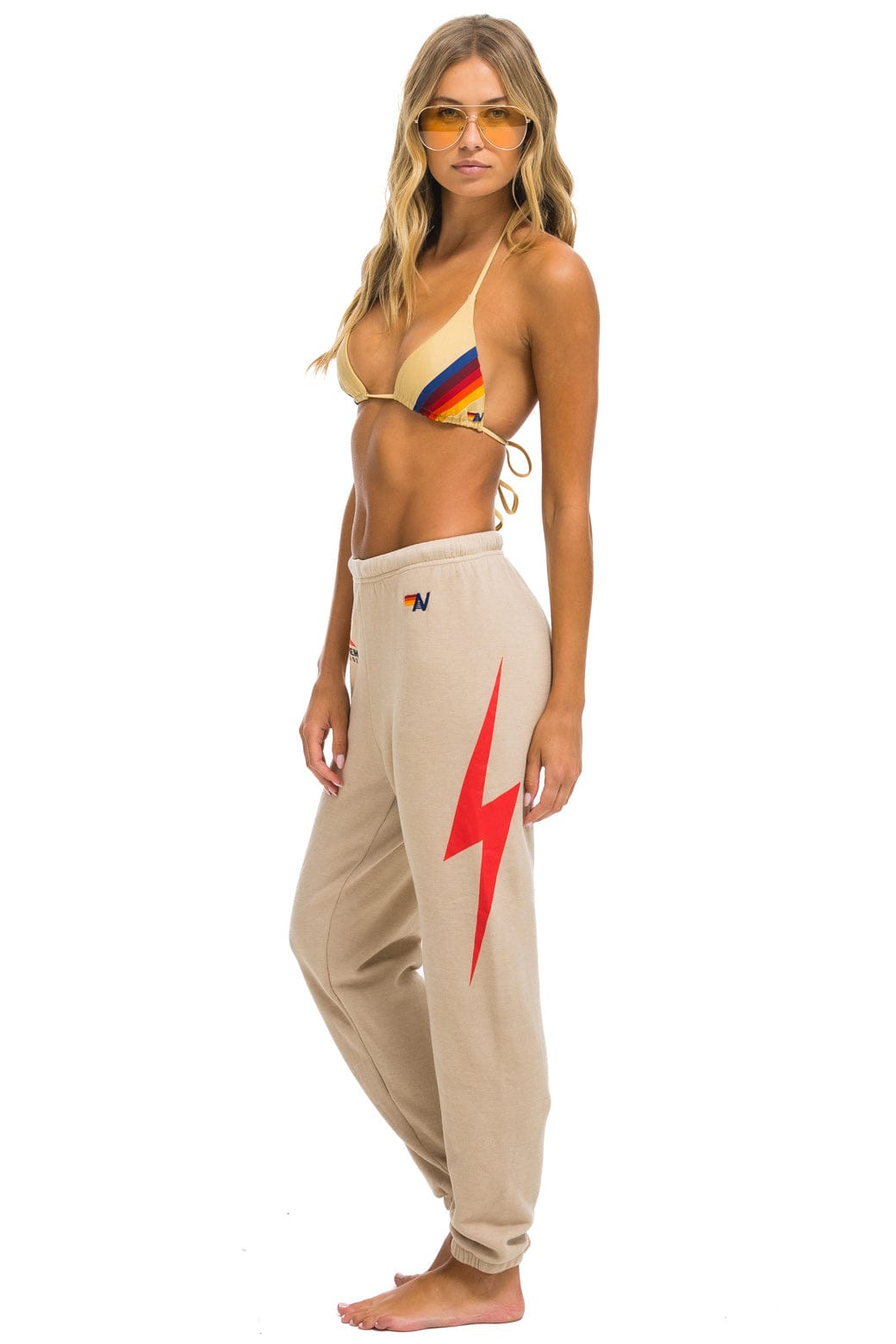 Retro JAZZ ASPEN SNOWMASS 2024 UNISEX SWEATPANTS - SAND