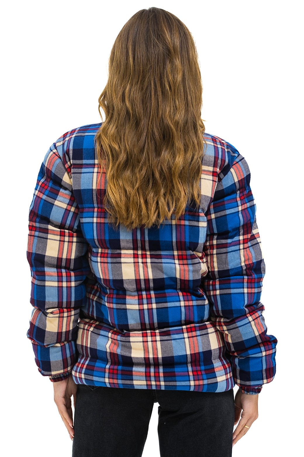 Retro UNISEX PLAID TRAVELER JACKET - PATRIOT PLAID