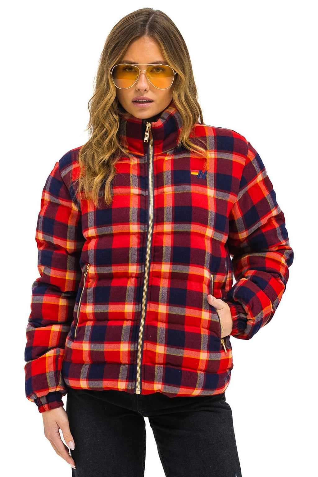 Retro UNISEX PLAID TRAVELER JACKET - RUGBY PLAID