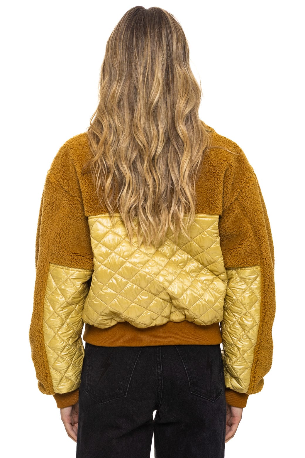 Retro TEDDY FULL ZIP JACKET - HONEY