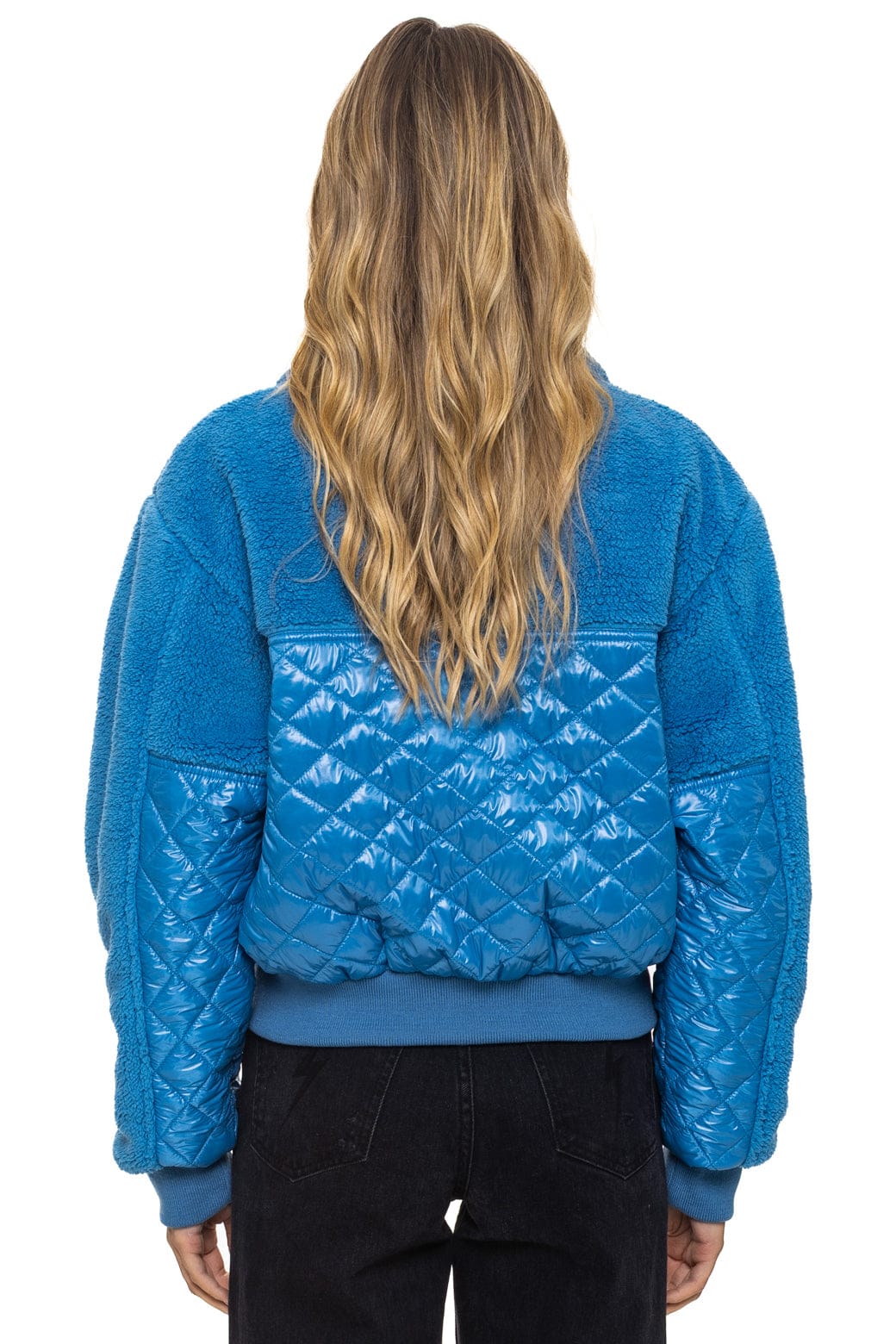 Retro TEDDY FULL ZIP JACKET - OCEAN
