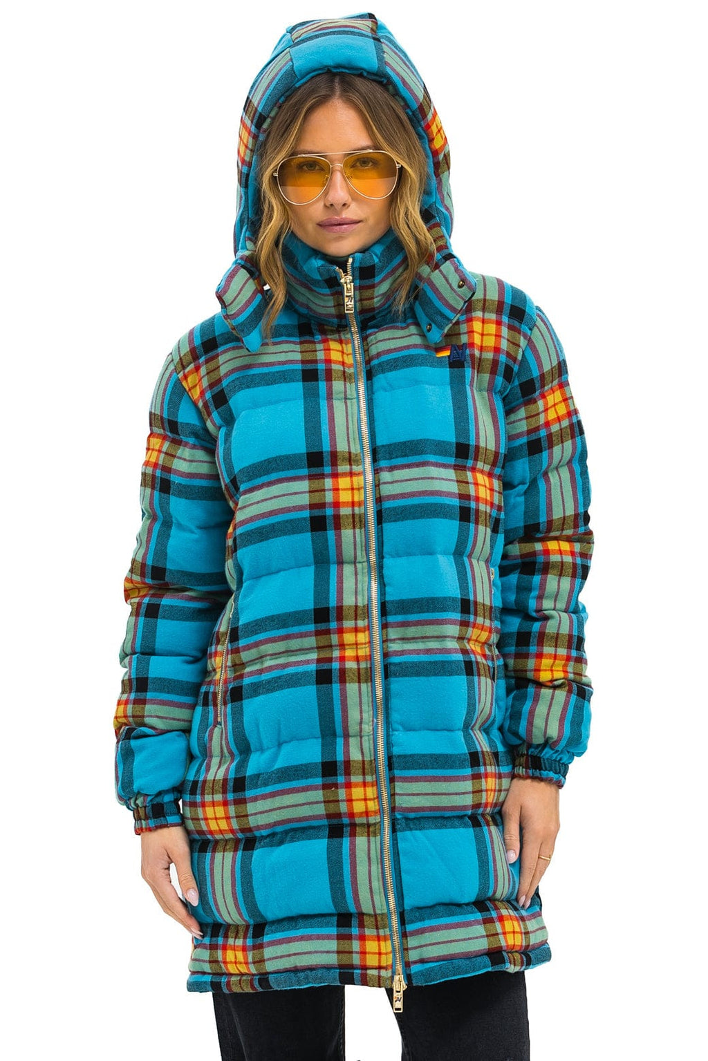 Retro PLAID UNISEX LONG TREKKER JACKET - JACKSON PLAID
