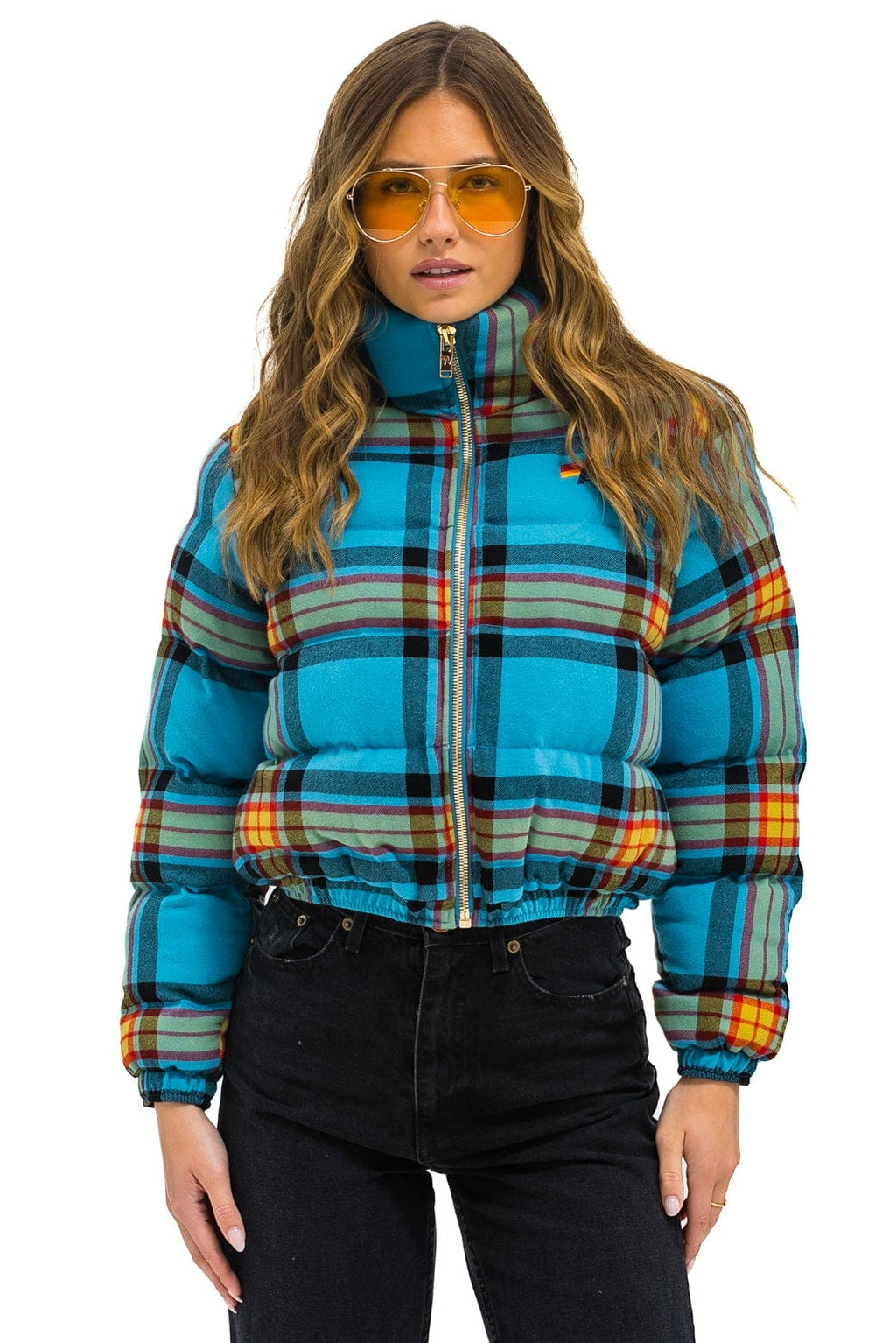 Retro APRES PLAID PUFFER JACKET - JACKSON PLAID