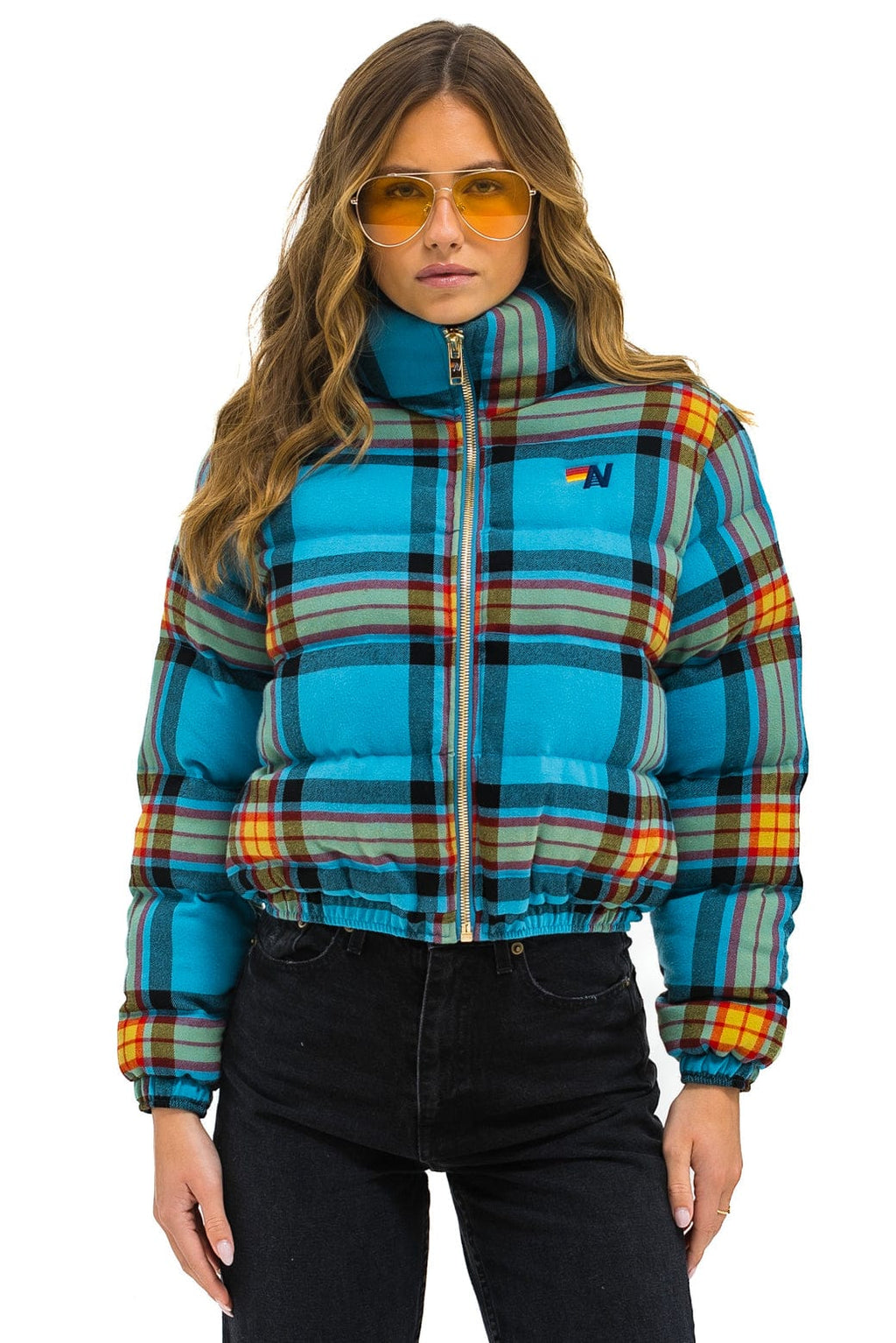 Retro APRES PLAID PUFFER JACKET - JACKSON PLAID