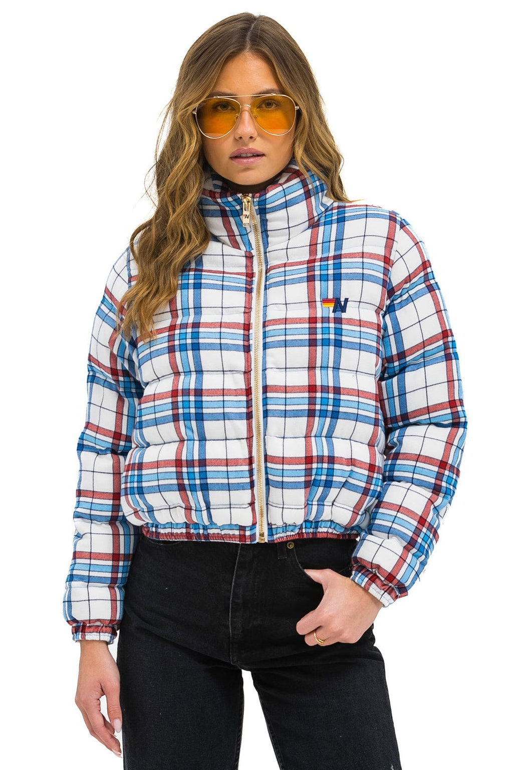 Retro APRES PLAID PUFFER JACKET - MONTAUK PLAID