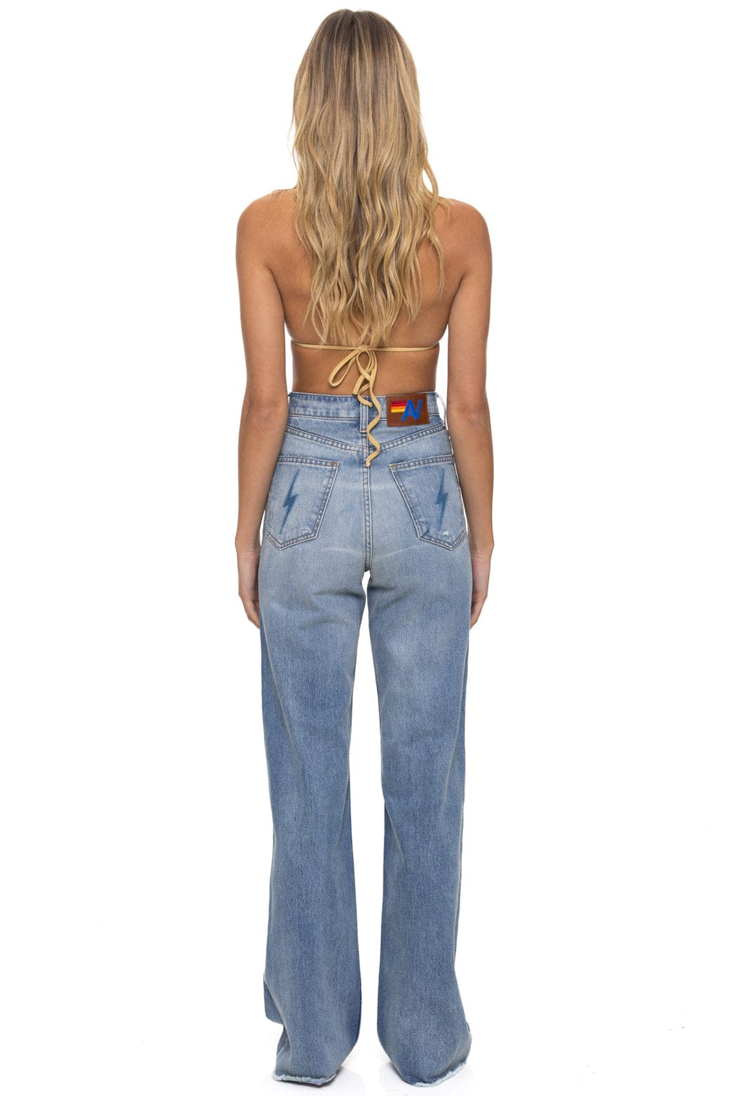 Retro HI RISE WIDE LEG BOLT GYPSY WOMENS JEAN - VINTAGE