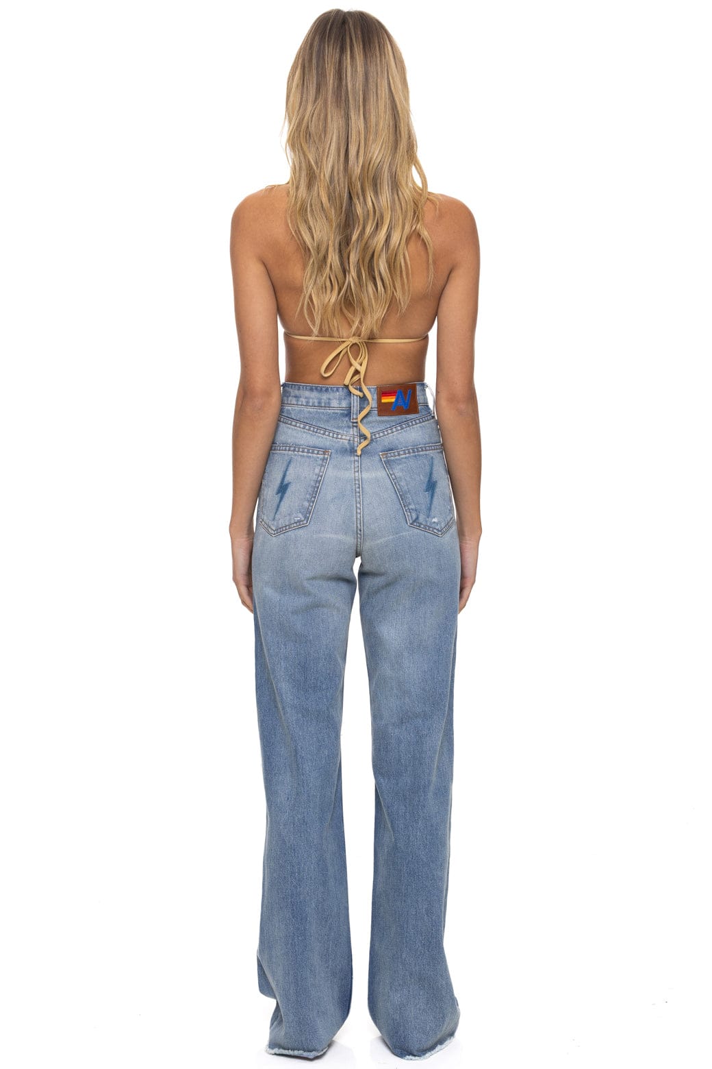 Retro HI RISE WIDE LEG BOLT GYPSY WOMENS JEAN - VINTAGE