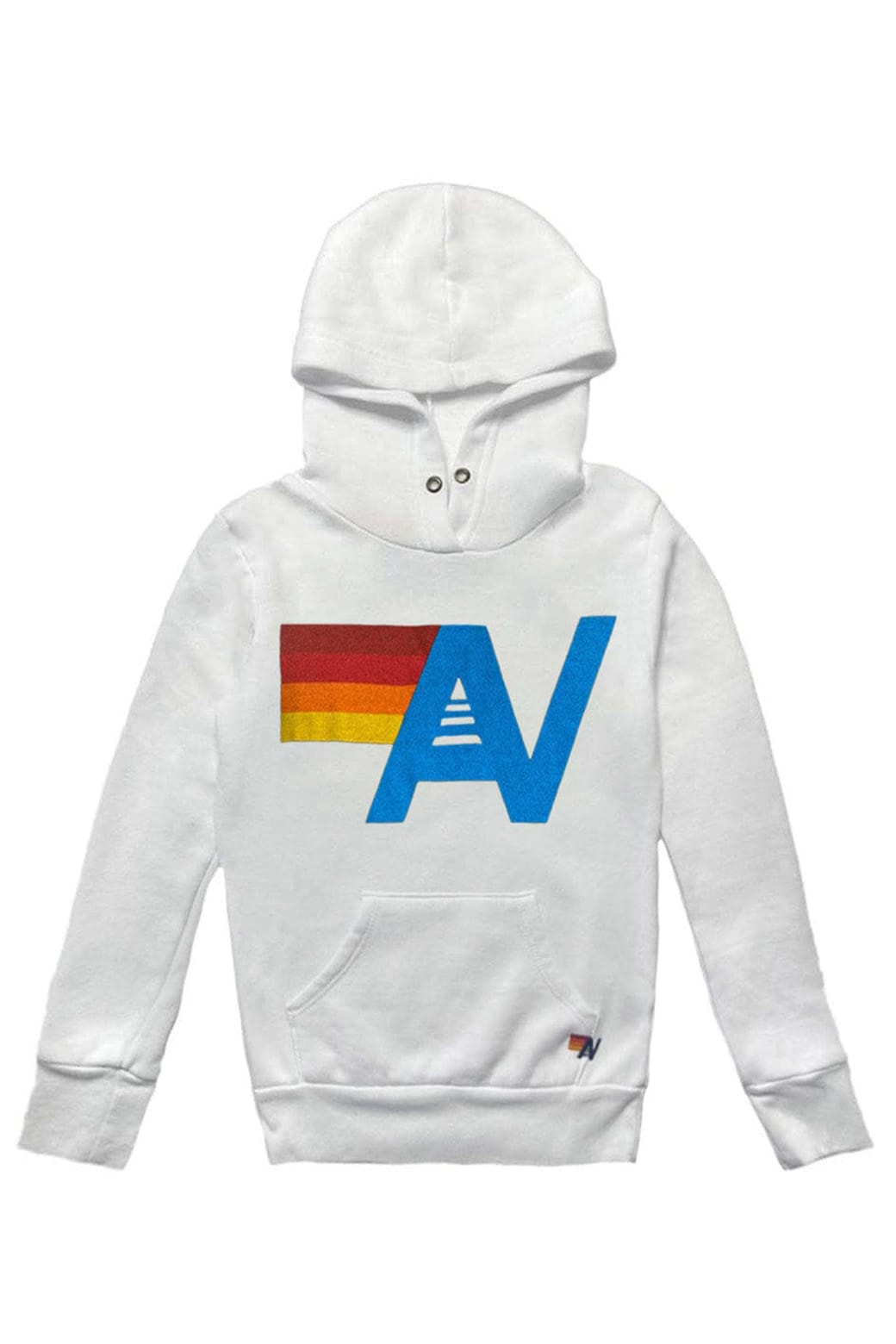 Retro KIDS LOGO PULLOVER HOODIE - WHITE