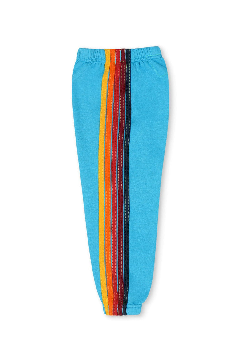 Retro KIDS 5 STRIPE SWEATPANTS - NEON BLUE