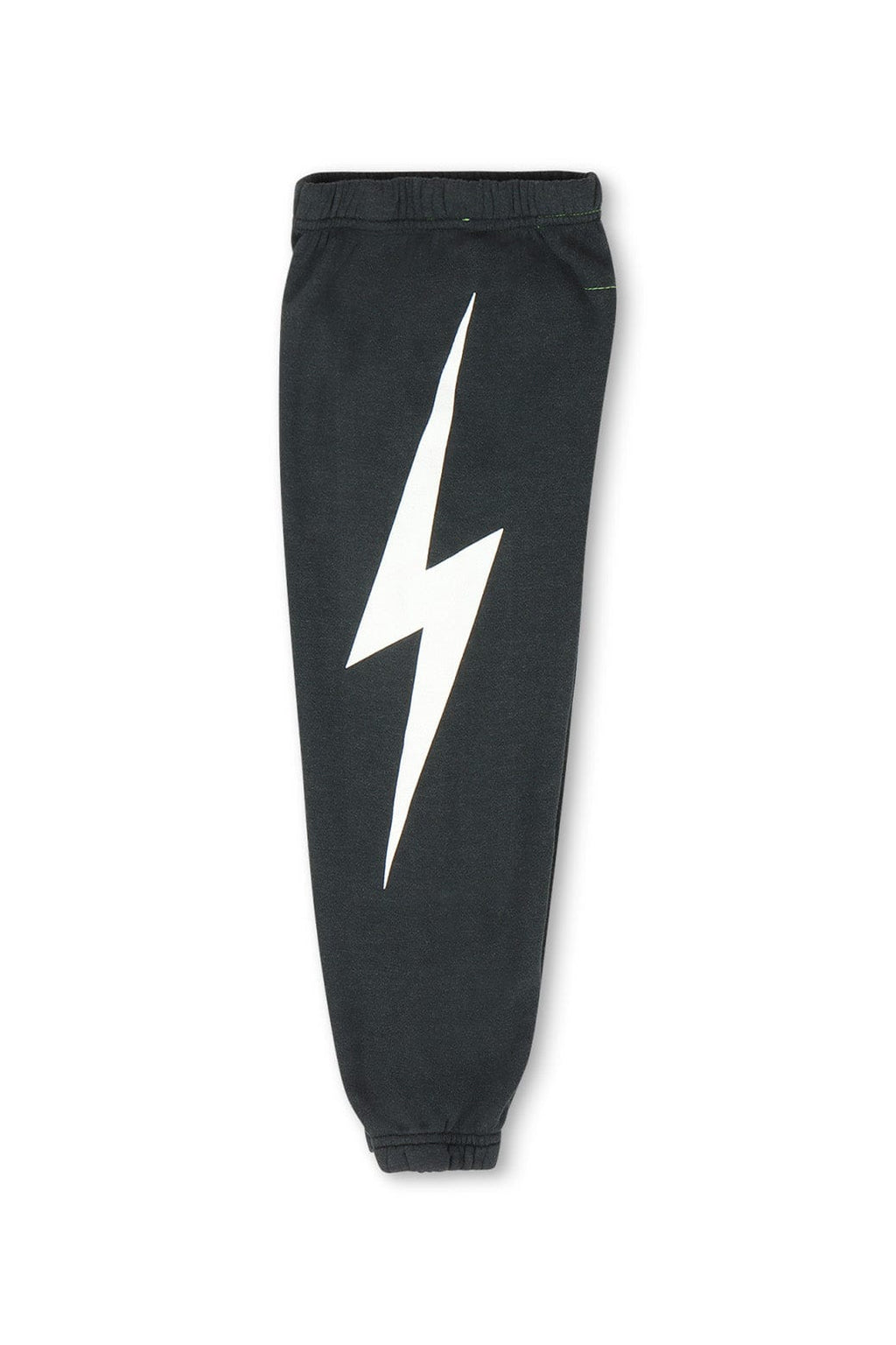 Retro KIDS BOLT PRINT SWEATPANTS - CHARCOAL WHITE