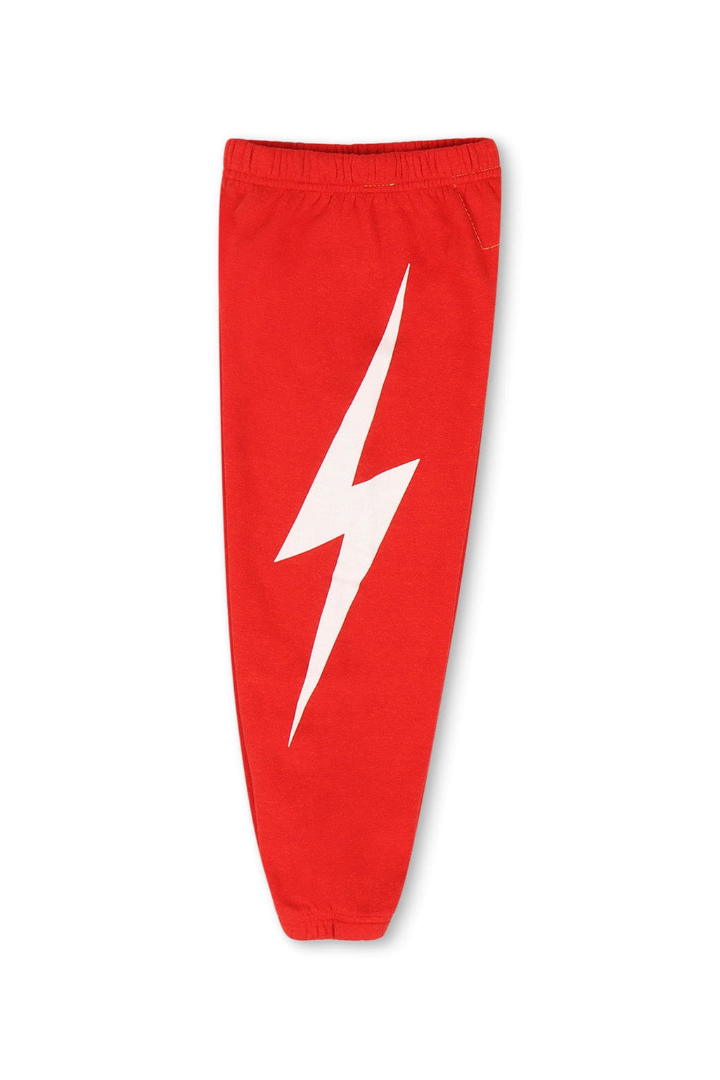 Retro KIDS BOLT PRINT SWEATPANTS - RED WHITE