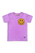 Retro KIDS SMILEY 2 TEE - NEON PURPLE