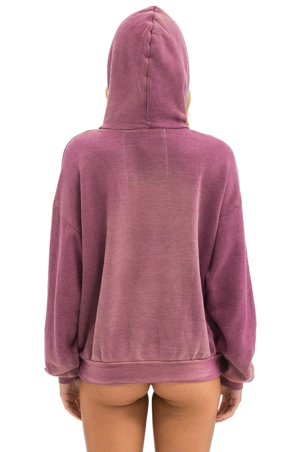 Retro VINTAGE LOGO RELAXED PULLOVER HOODIE - FADED BERRY