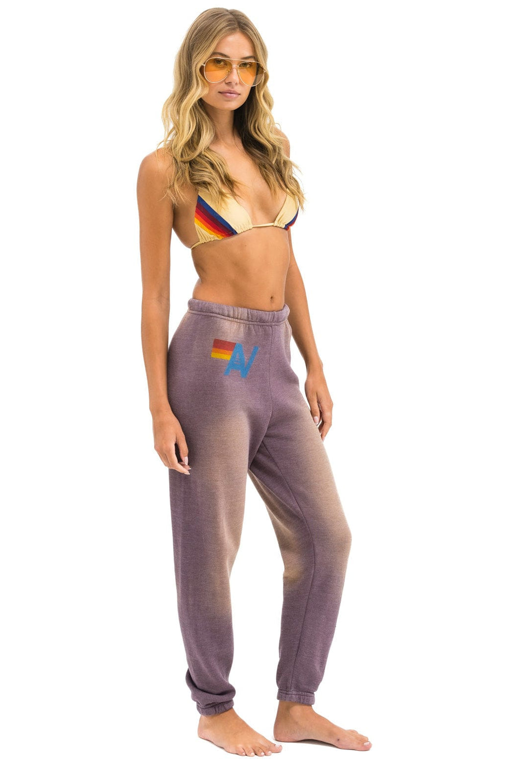 Retro VINTAGE LOGO SWEATPANTS - FADED MOCHA