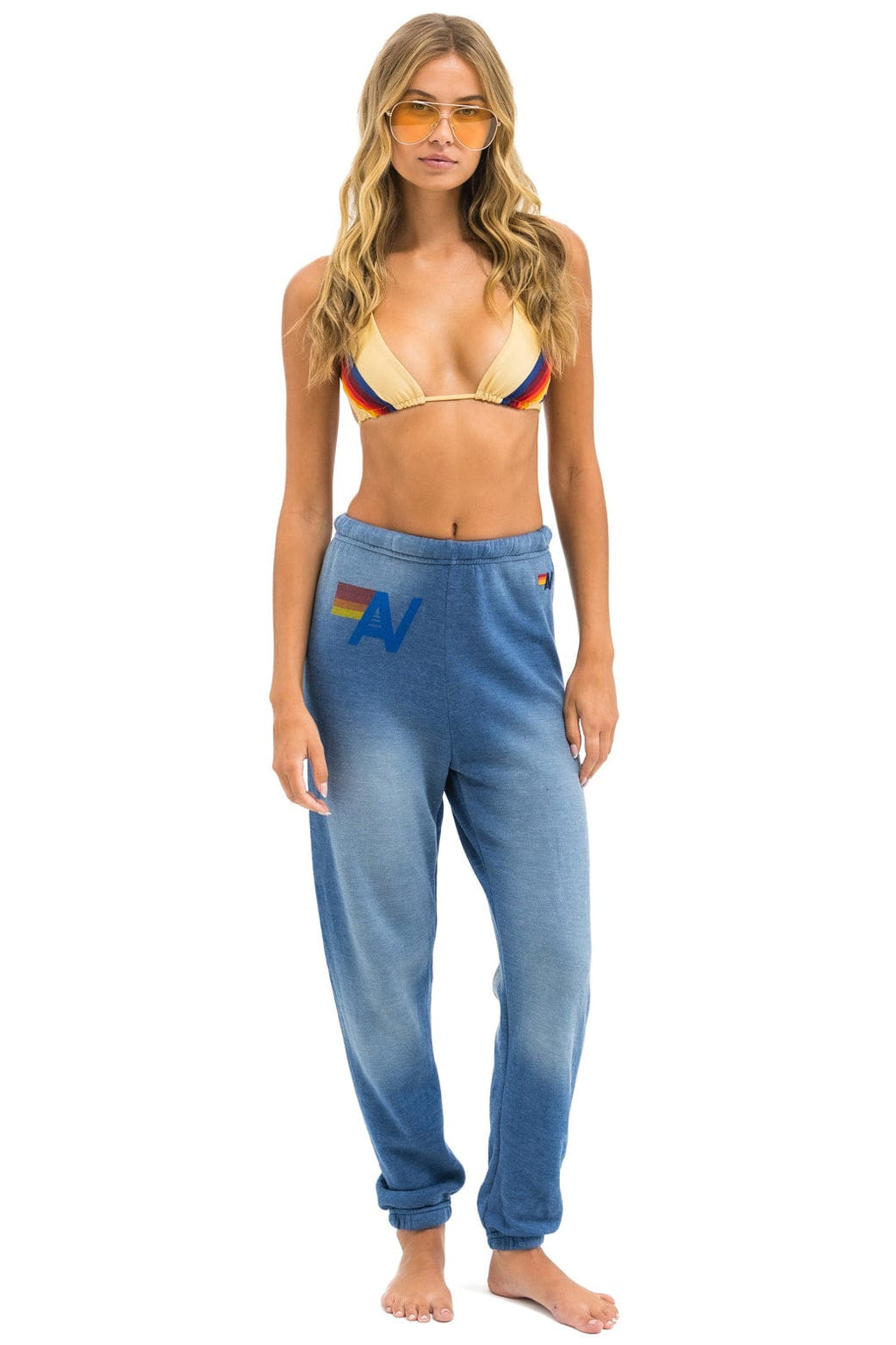 Retro VINTAGE LOGO SWEATPANTS - FADED WATER
