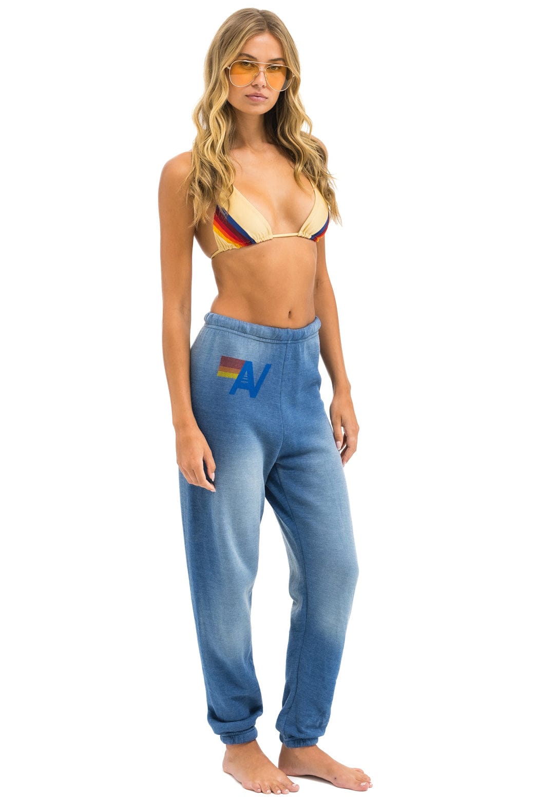 Retro VINTAGE LOGO SWEATPANTS - FADED WATER