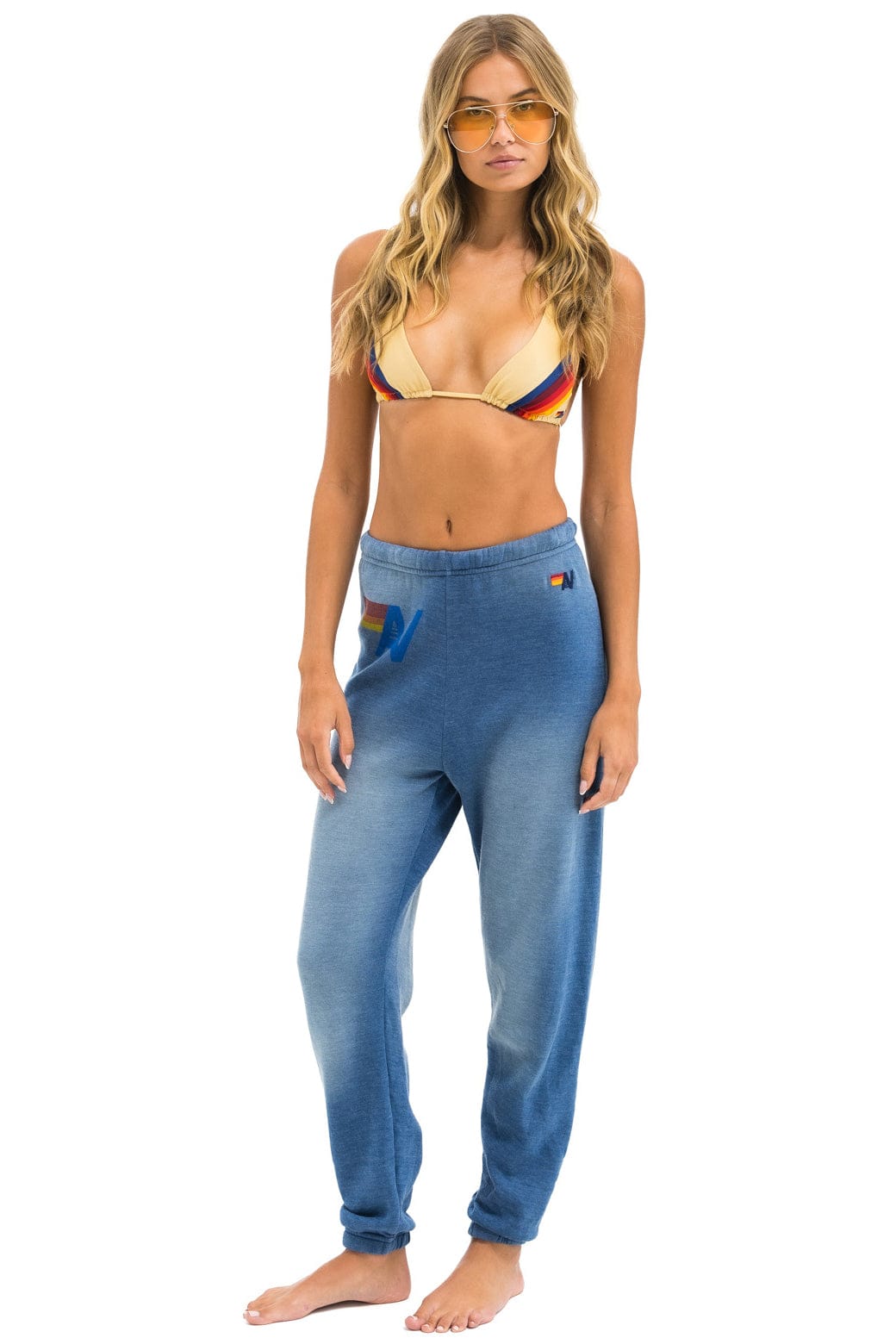Retro VINTAGE LOGO SWEATPANTS - FADED WATER