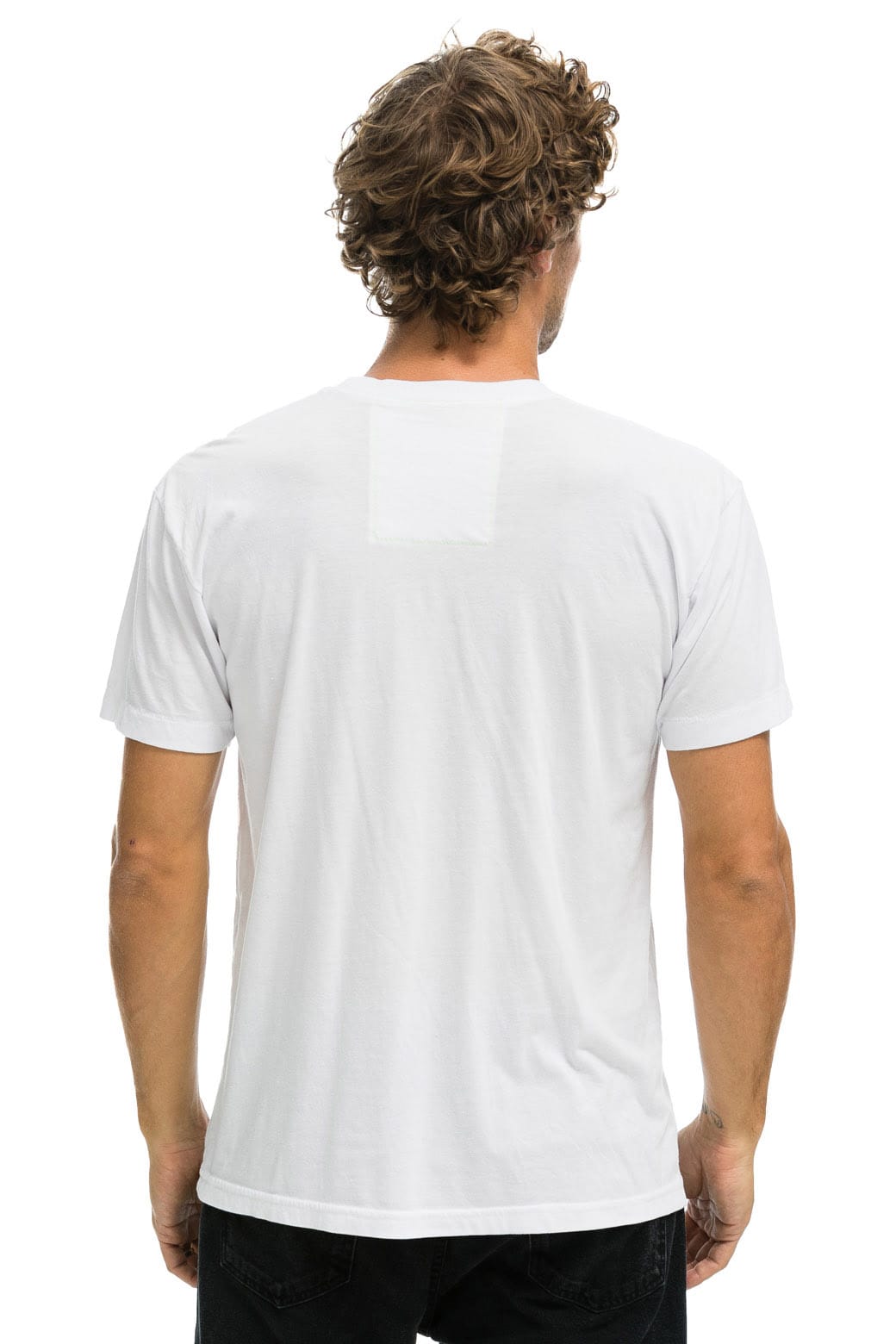 Retro AVIATOR NATION ASPEN CREW TEE SHIRT - WHITE