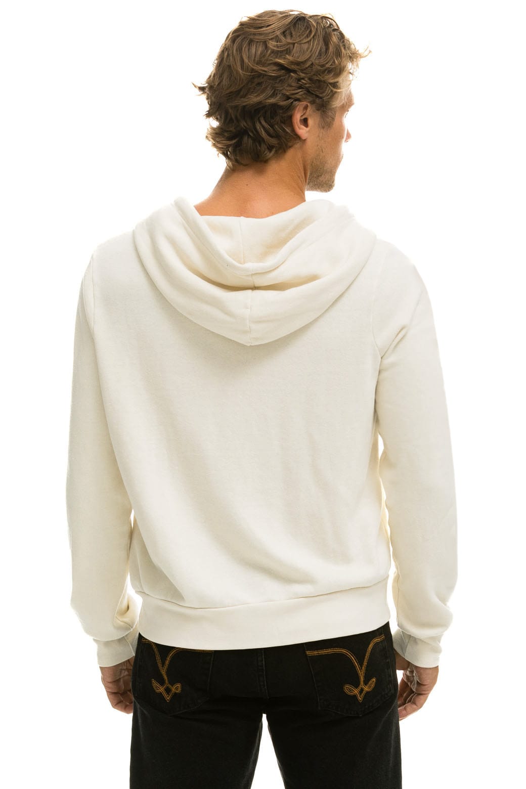 Retro DISCO ZIP HOODIE - VINTAGE WHITE