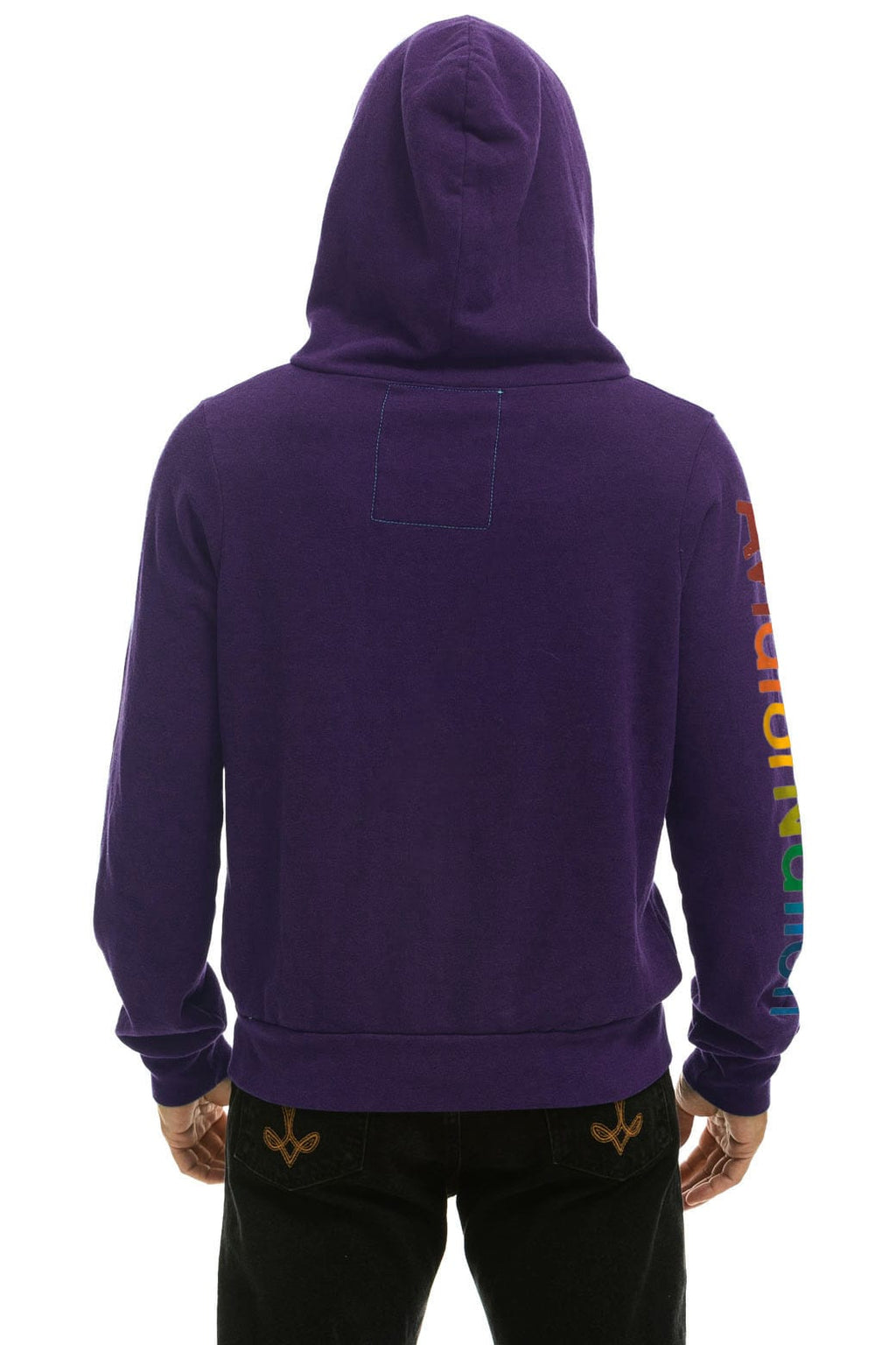 Retro AVIATOR NATION VENICE HOODIE - DEEP PURPLE