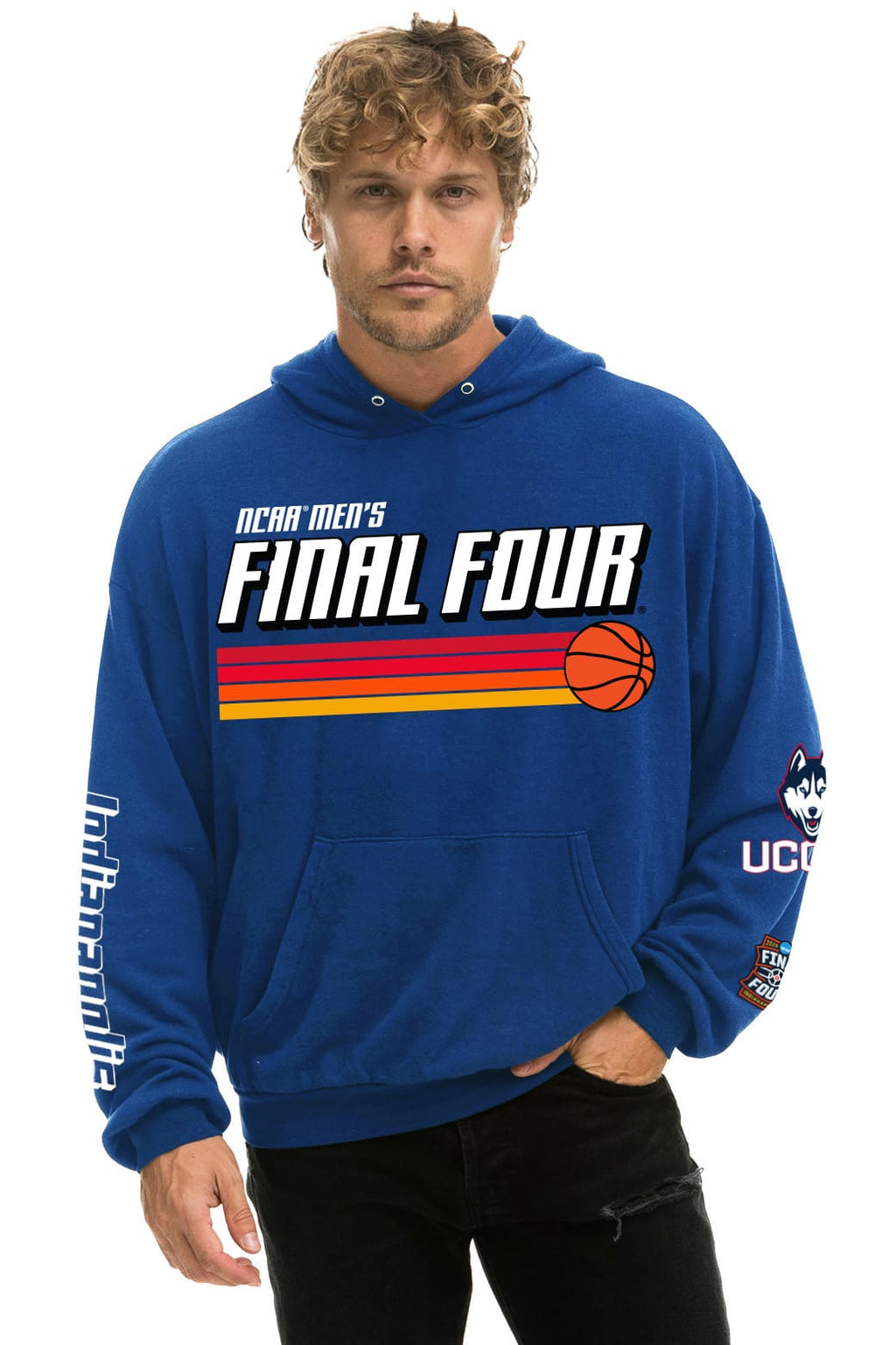 Retro UCONN HUSKIES FINAL FOUR 2026 PULLOVER HOODIE - MIDNIGHT