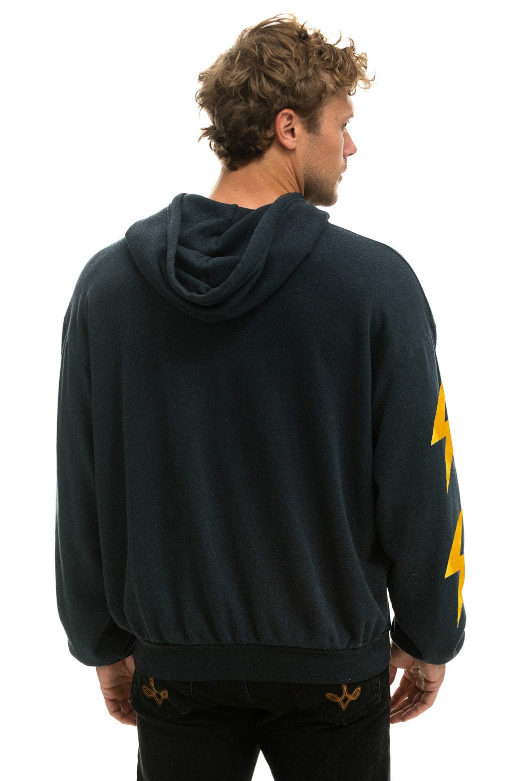 Retro GOLDENSKY FESTIVAL 2024 PULLOVER HOODIE RELAXED - CHARCOAL