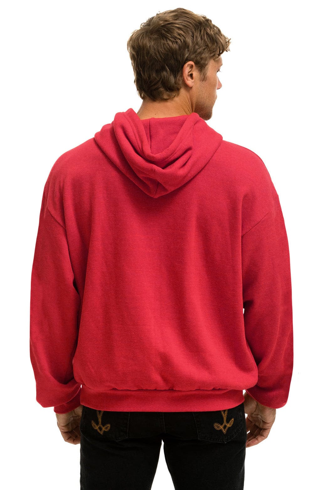 Retro NEW ENGLAND PATRIOTS HELMET RELAXED PULLOVER HOODIE - FLASH RED