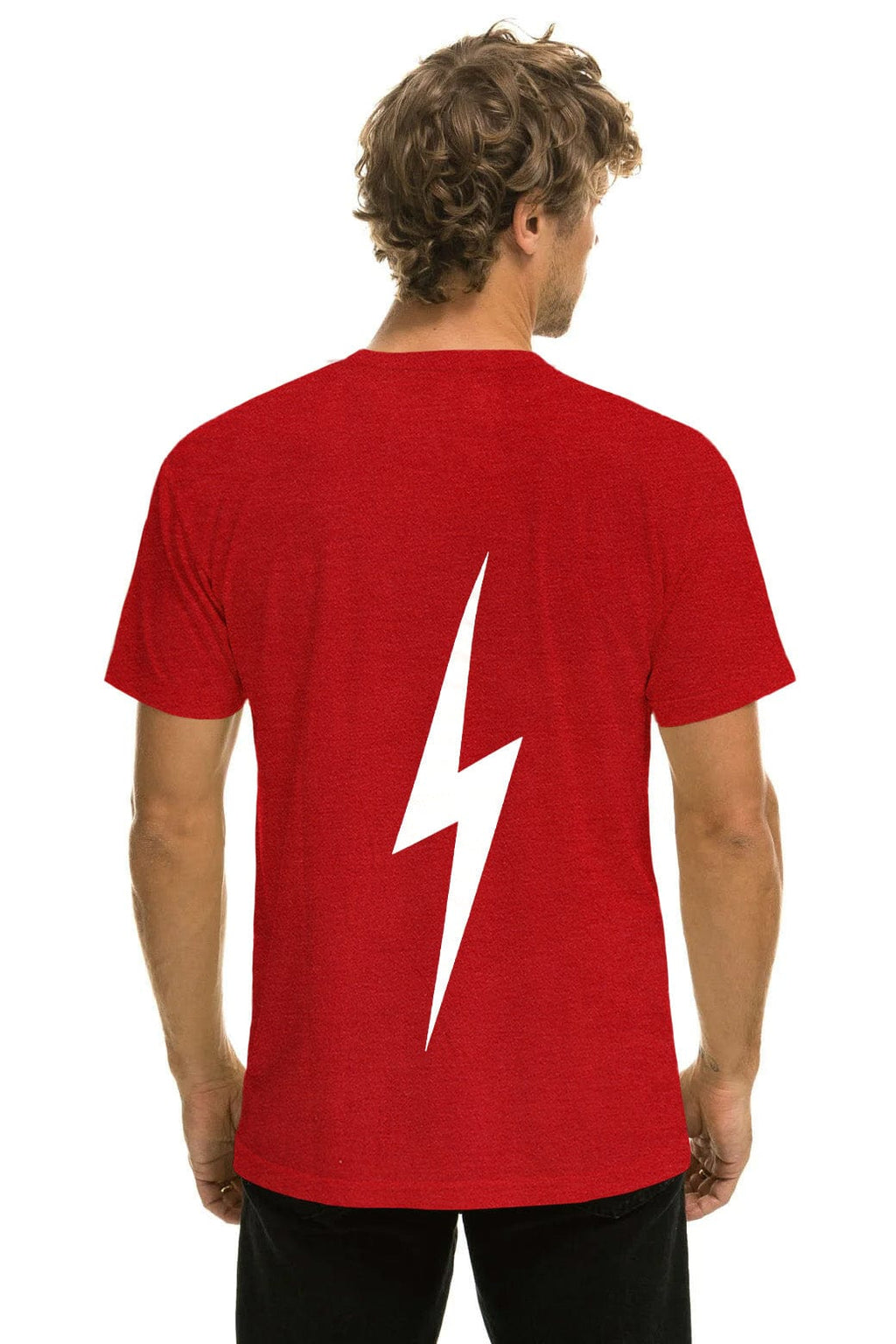 Retro UNIVERSITY OF ALABAMA BOLT CREW TEE SHIRT - CRIMSON