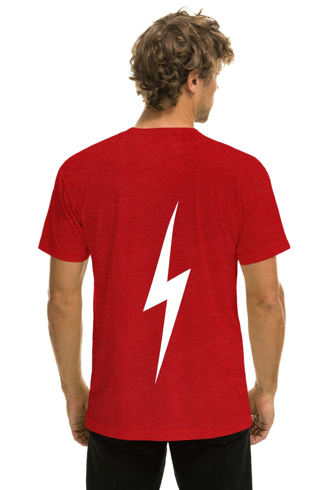 Retro UNIVERSITY OF ALABAMA BOLT CREW TEE SHIRT - CRIMSON