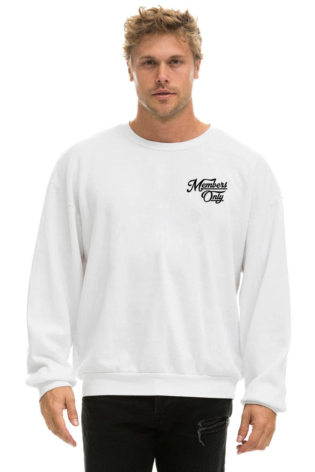 Retro MEMBER EXCLUSIVE RELAXED SWEATSHIRT - WHITE
