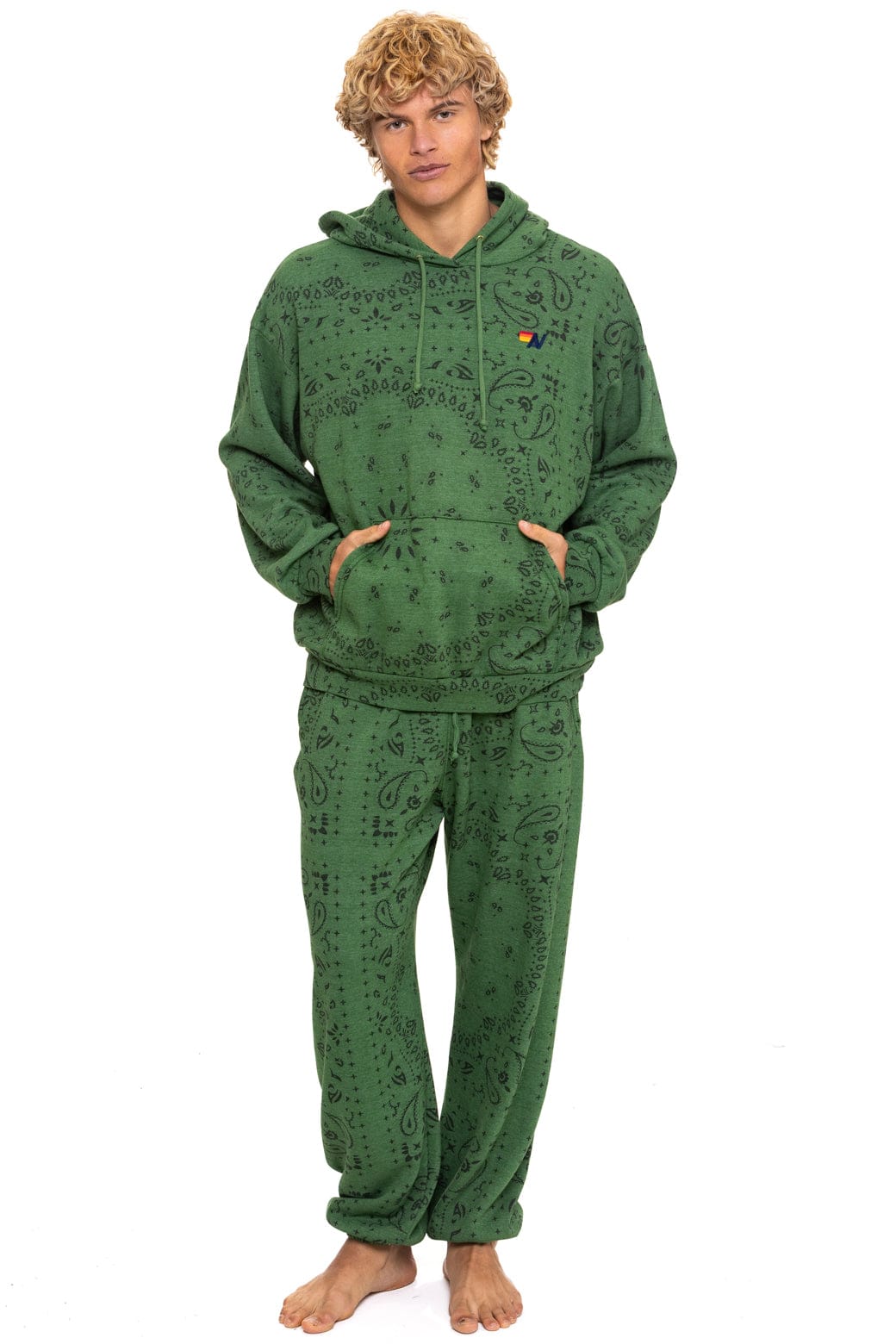Retro BANDANA SWEATPANTS - PALM