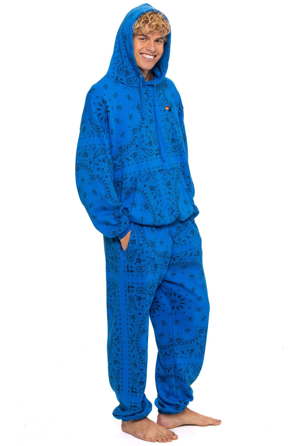 Retro BANDANA SWEATPANTS - ADVENTURE BLUE