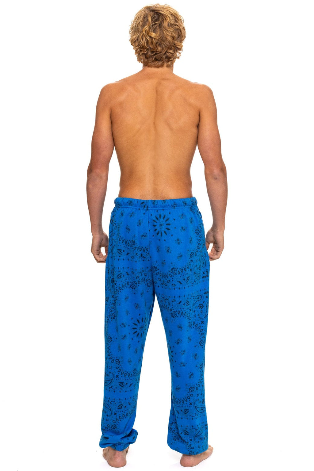 Retro BANDANA SWEATPANTS - ADVENTURE BLUE