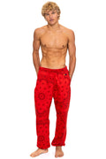 Retro BANDANA SWEATPANTS - RED