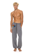 Retro LOGO SWEATPANTS - HEATHER GREY