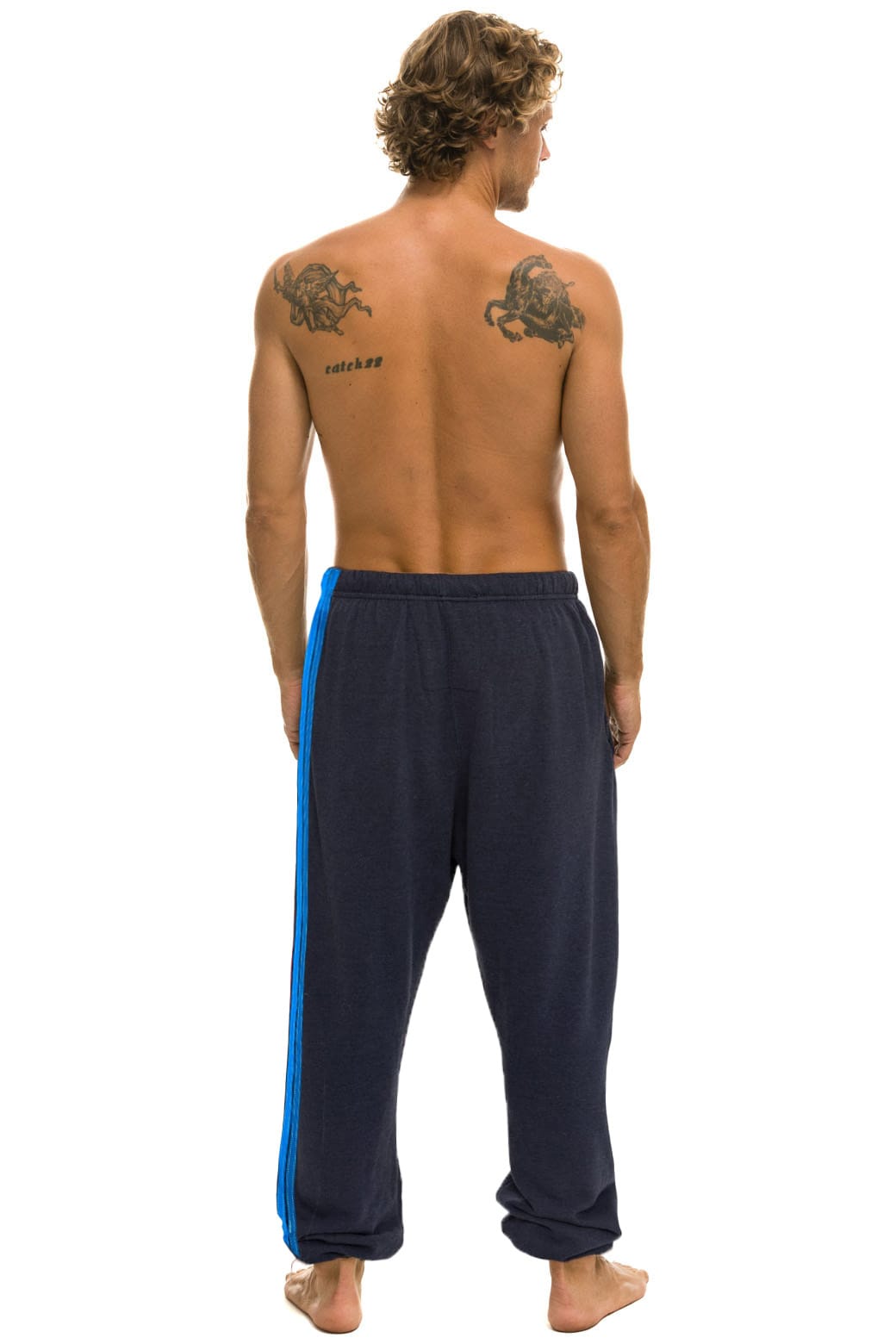 Retro 5 STRIPE SWEATPANTS - CHARCOAL