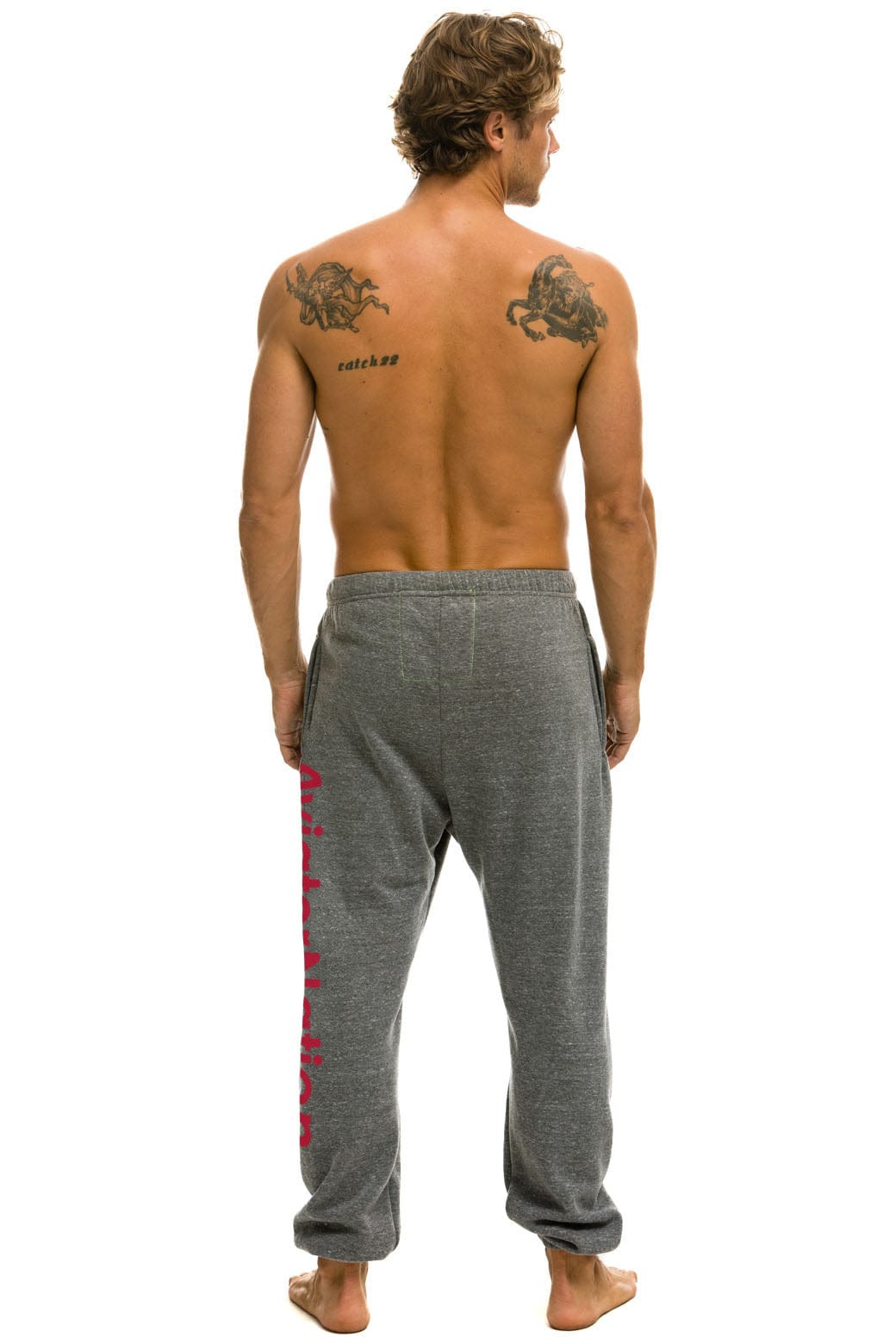 Retro UNIVERSITY OF ALABAMA UNISEX POCKET SWEATPANTS - HEATHER GREY