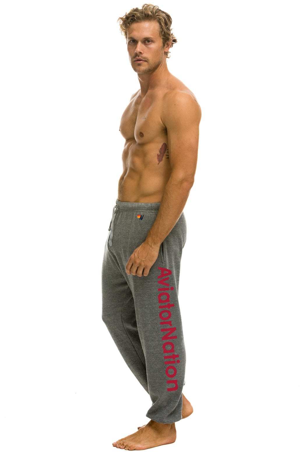 Retro UNIVERSITY OF ALABAMA UNISEX POCKET SWEATPANTS - HEATHER GREY