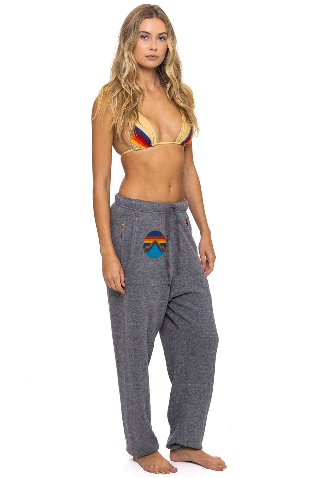 Retro ALL SEASONS CIRCLE SWEATPANTS - HEATHER GREY