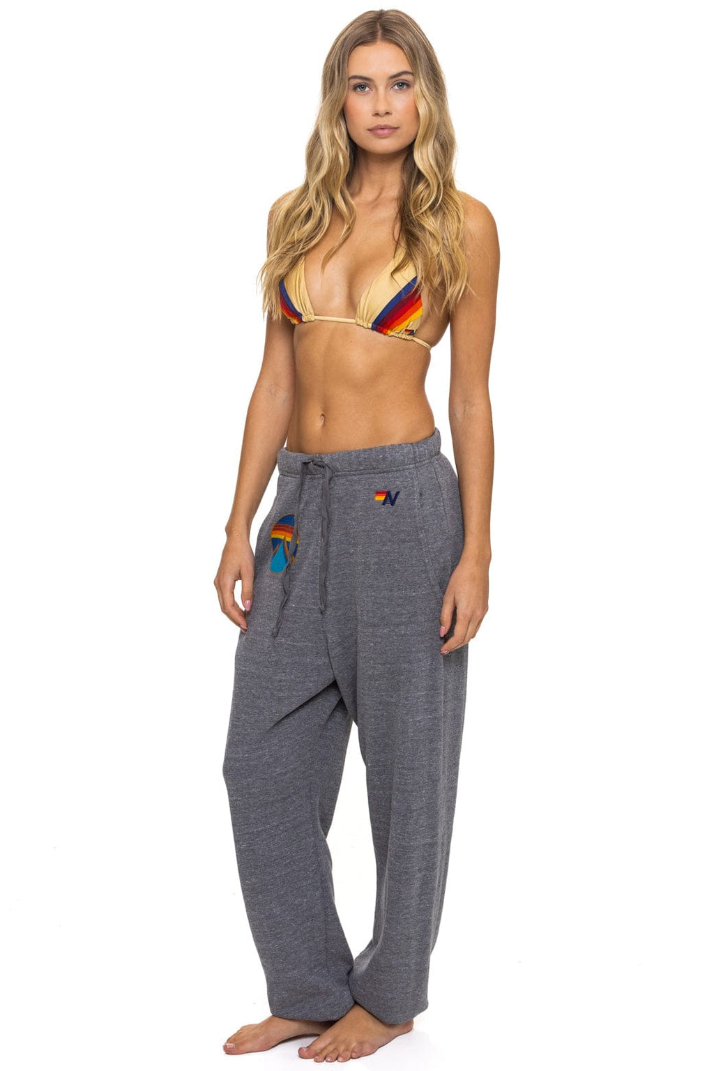 Retro ALL SEASONS CIRCLE SWEATPANTS - HEATHER GREY