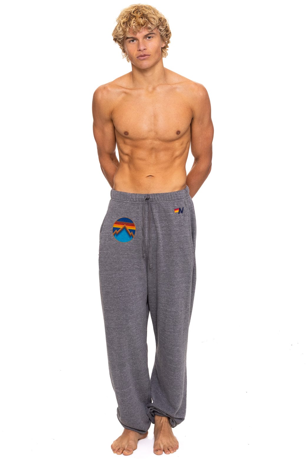 Retro ALL SEASONS CIRCLE SWEATPANTS - HEATHER GREY