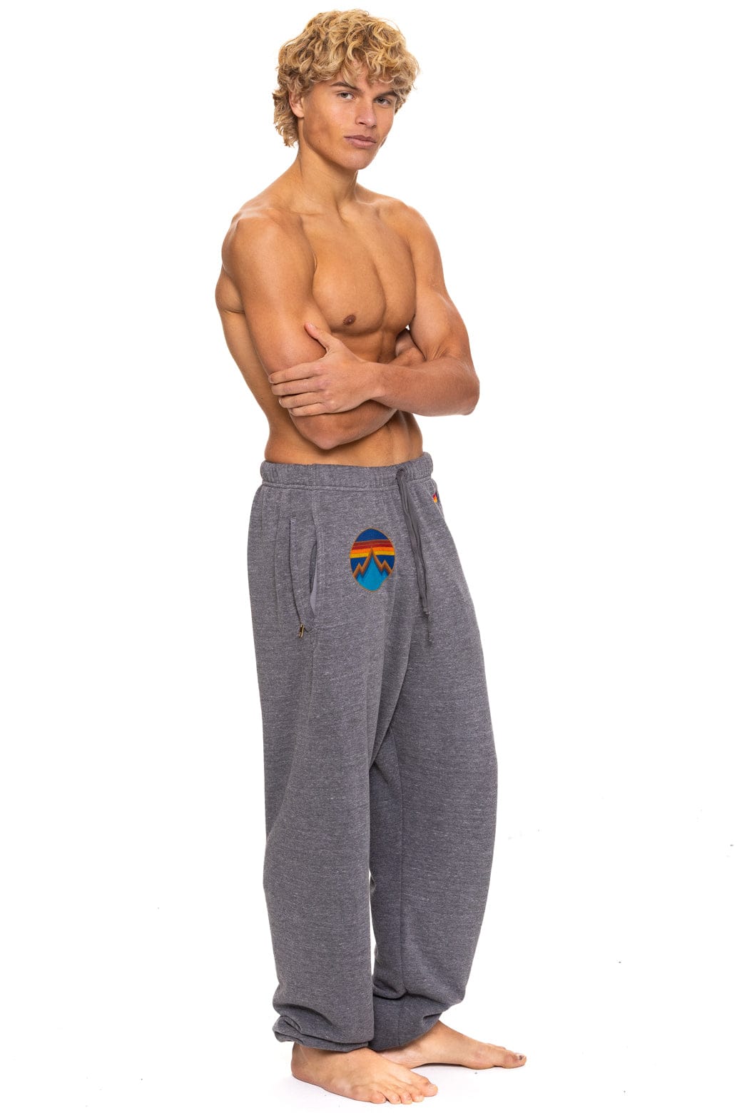 Retro ALL SEASONS CIRCLE SWEATPANTS - HEATHER GREY