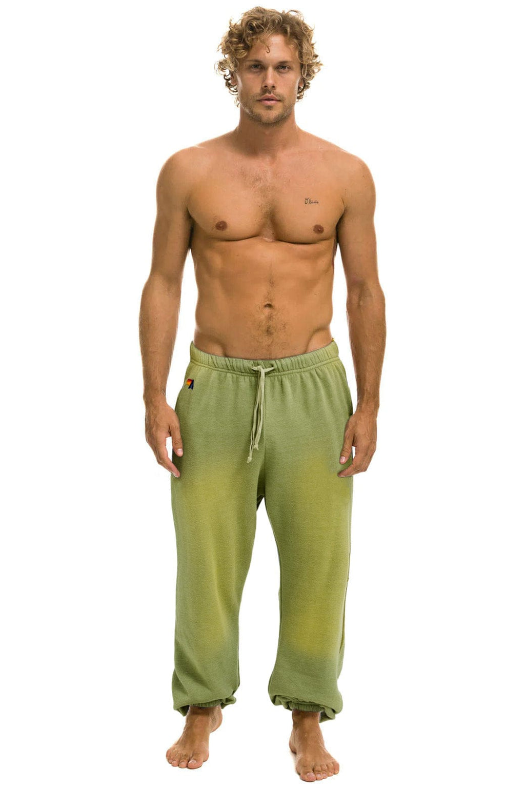 Retro BOLT STITCH SWEATPANTS - FADED ARMY